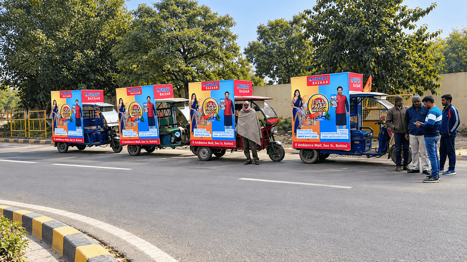 E-rickshaw advertising